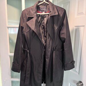 XL Covington Black Trench Coat